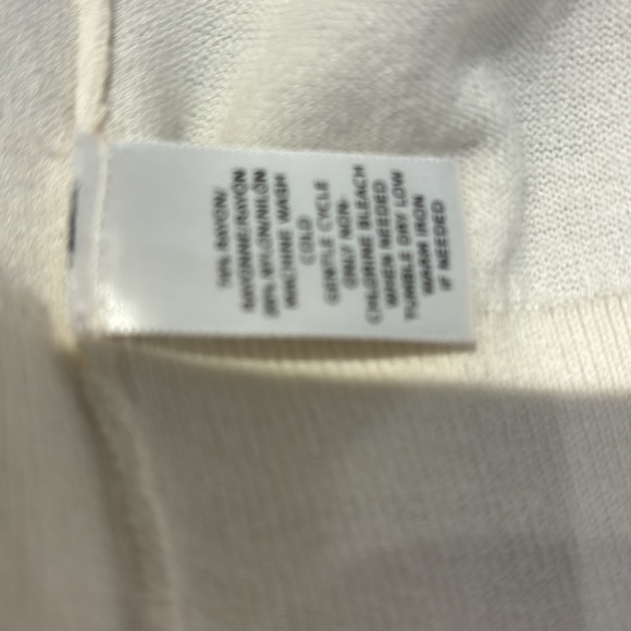 Ann Taylor loft shrug off white XL 3/4 sleeves - Picture 4 of 4